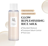 BoJ Glow Replenishing Rice Milk Toner Essence – Korean Skincare Hydrating Serum for Radiant Skin, Made in Korea