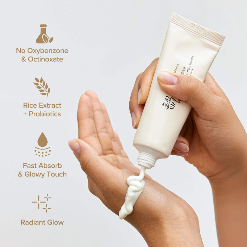 Relief Sun SPF 50 Sunscreen – Lightweight Korean Skincare with Rice Extract & Probiotics, Hydrating UV Protection, Made in Korea