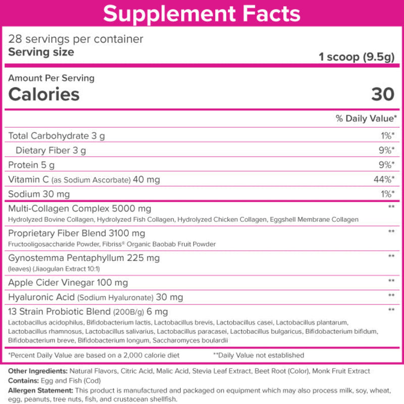SkinnyFit Super Youth – Tropical Punch Collagen Powder