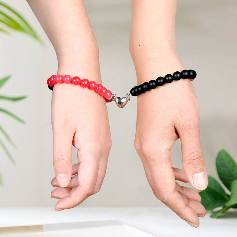 Om-Butterfly Charm Couple Bracelets – Colorful World Of Gems