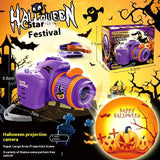 2025 Spooky Season Spotlight Halloween Projector Toy Camera – Kids Interactive Light Projector with Image Reels, Spooky Decoration & Gift Toy