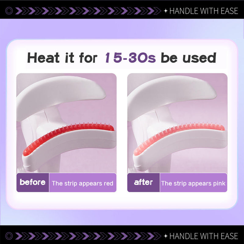 Electric Heated Eyelash Curler with Temperature Control
