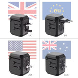 Universal Travel Adapter (US/EU/AU/UK) All-in-One International Plug Charger