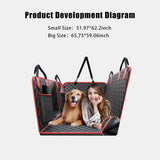 Waterproof Dog Car Seat Cover – Nonslip Back Seat Protector