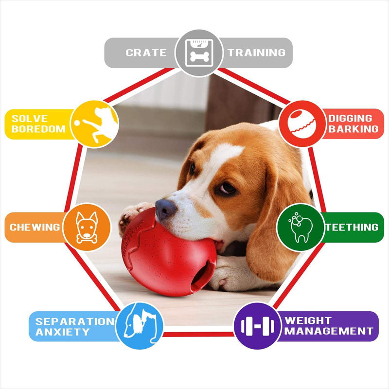 Eco-Friendly TPR Interactive Chew & Puzzle Ball – Bite-Resistant Anxiety Relief Toy for Dogs