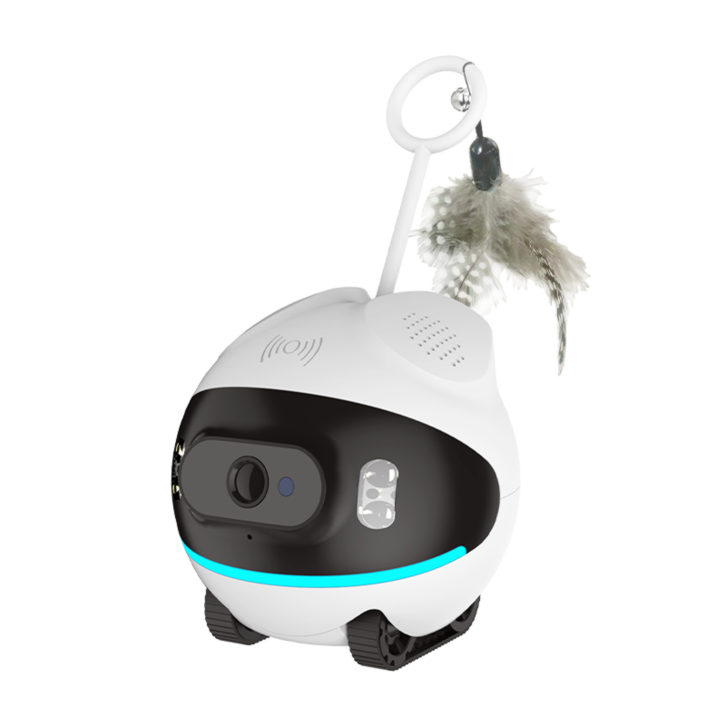 Wireless 360° Pet Camera – Full Room View with Power-Free Tracking, No Blind Spots, Indoor Plastic Pet Monitoring Camera for Living Room
