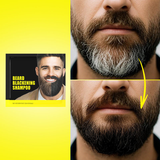 Semi-Permanent Men’s Beard Dye Shampoo – Natural Black Color, Easy 5-Minute Gray Coverage