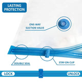 Transparent Vacuum Storage Bags – Travel & Home Compression Organizer for Clothes & Bedding