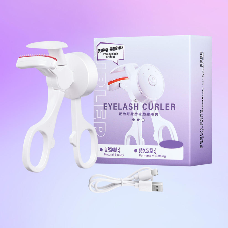 Electric Heated Eyelash Curler with Temperature Control