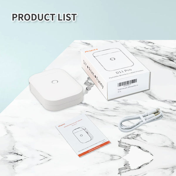 D11 Handheld Portable Bluetooth Label Printer – Mini Wireless Sticker Maker