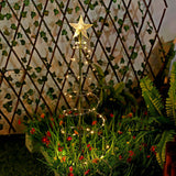 Solar Spiral Christmas Tree Lights – Outdoor LED Garden Pathway Decoration