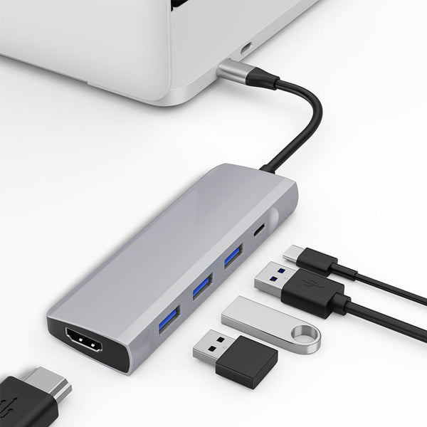 5-in-1 Ultra-Slim USB 3.0 Hub with SD/TF Card Reader