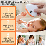 Rechargeable Smart Automatic Nail Trimmer – Safe, Painless Electric Clipper for Babies