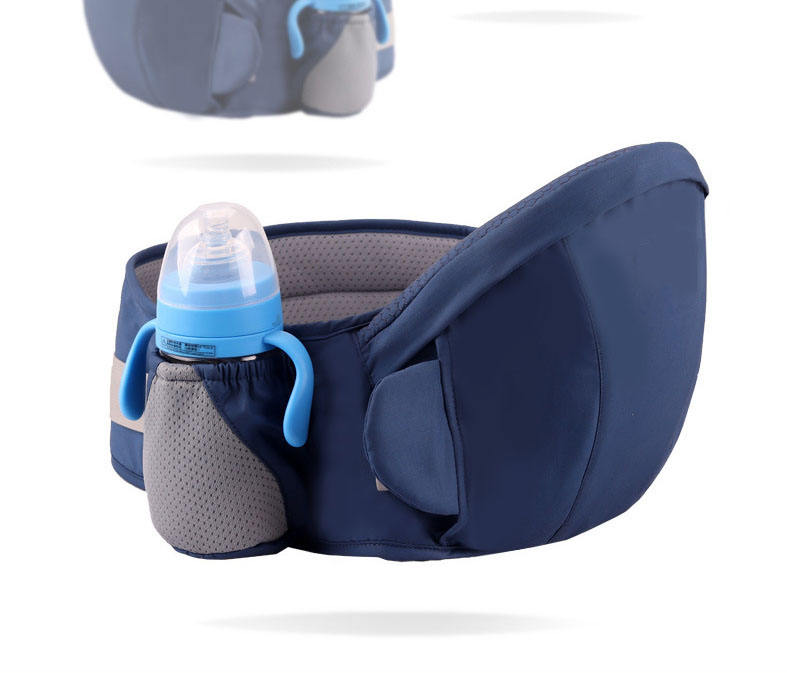 4-in-1 Ergonomic Hip Seat Baby Carrier – Cotton Hip Seat Backpack for Front & Back Carry