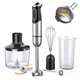 New Easy Portable 5-in-1 Electric Immersion Hand Blender Set – Powerful Stick Mixer for Home Kitchen Cooking, Smoothies, and Baby Food
