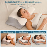 Ergonomic Memory Foam Cooling Pillow – Contour Support for Neck and Shoulders