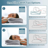 Ergonomic Memory Foam Cooling Pillow – Contour Support for Neck and Shoulders