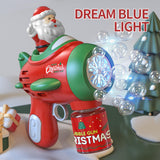 Christmas Automatic Bubble Gun – Handheld Bubble Machine for Kids