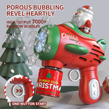 Christmas Automatic Bubble Gun – Handheld Bubble Machine for Kids