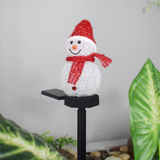 Solar Snowman Garden Pathway Lights – Outdoor Christmas Decoration