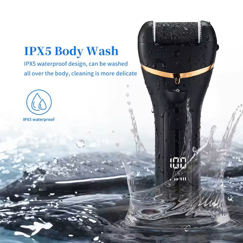 Electric Foot Callus Remover – USB Rechargeable Pedicure Grinder with 3 Grinding Heads & Strong Motor