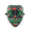 Wireless LED Purge Mask – Glowing Neon Horror Cosplay / Halloween Party Mask