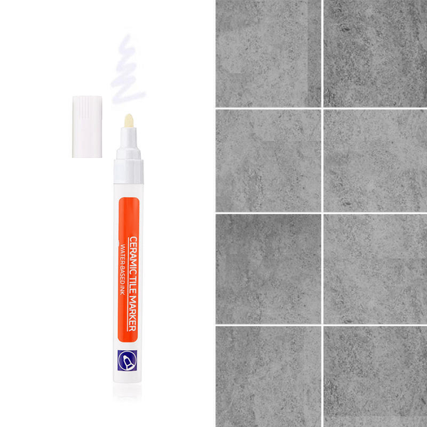 Waterproof Tile Grout Repair Pen – White Seam Restorer for Cleaning, Whitening, and Refreshing Bathroom and Kitchen Tiles