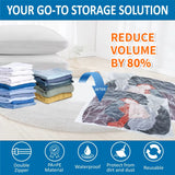 Transparent Vacuum Storage Bags – Travel & Home Compression Organizer for Clothes & Bedding