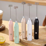 Mini Electric Handheld Milk Frother – USB Rechargeable Coffee, Latte & Cocktail Mixer
