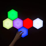 Smart Modular LED Hex Light Panels with App & Touch Control – Music Sync Wall Lights for Home Decor & Gaming Setup