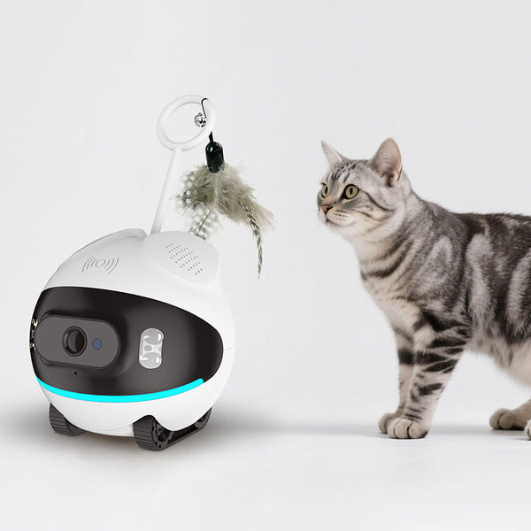 Wireless 360° Pet Camera – Full Room View with Power-Free Tracking, No Blind Spots, Indoor Plastic Pet Monitoring Camera for Living Room