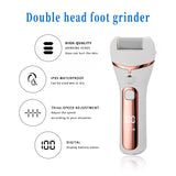 Electric Foot Callus Remover – USB Rechargeable Pedicure Grinder with 3 Grinding Heads & Strong Motor