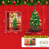 Christmas Tree Building Block Ornament Set – Creative DIY Holiday Toy Decoration Kit