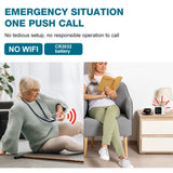Portable Panic Wireless Alarm Button with Receiver – Nurse Call Pager System for Caregivers & Elderly