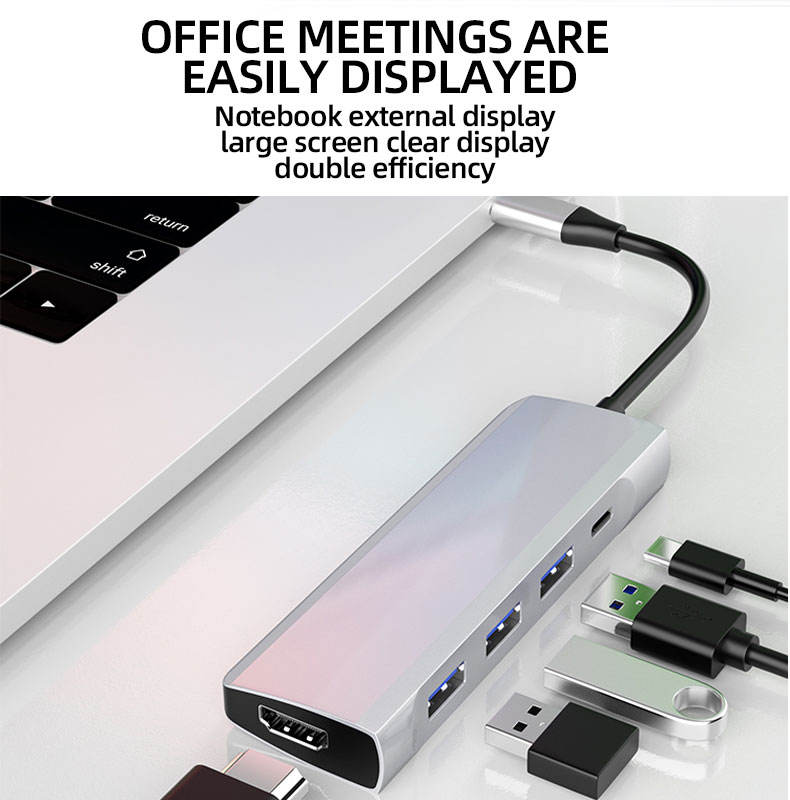 5-in-1 Ultra-Slim USB 3.0 Hub with SD/TF Card Reader