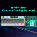 Hot-Swappable Compact Gaming Keyboard RGB Wired