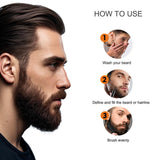 Beard Line Shaping Tool with Pencil Filler – Precision Beard & Hairline Styling Kit for Sharp, Defined Edges