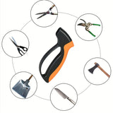 Portable 2-Stage Multi-Functional Knife Sharpener – Compact Handheld Tool for Outdoor & Kitchen Use