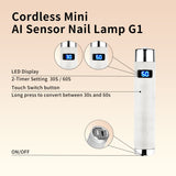 Portable AI Sensor UV/LED Nail Lamp – 10-Second Rapid Curing, Wireless Gel Polish Dryer