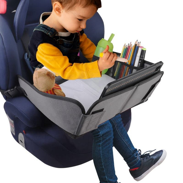 Foldable Baby Car Seat Travel Tray – Portable Snack & Activity Table for Kids