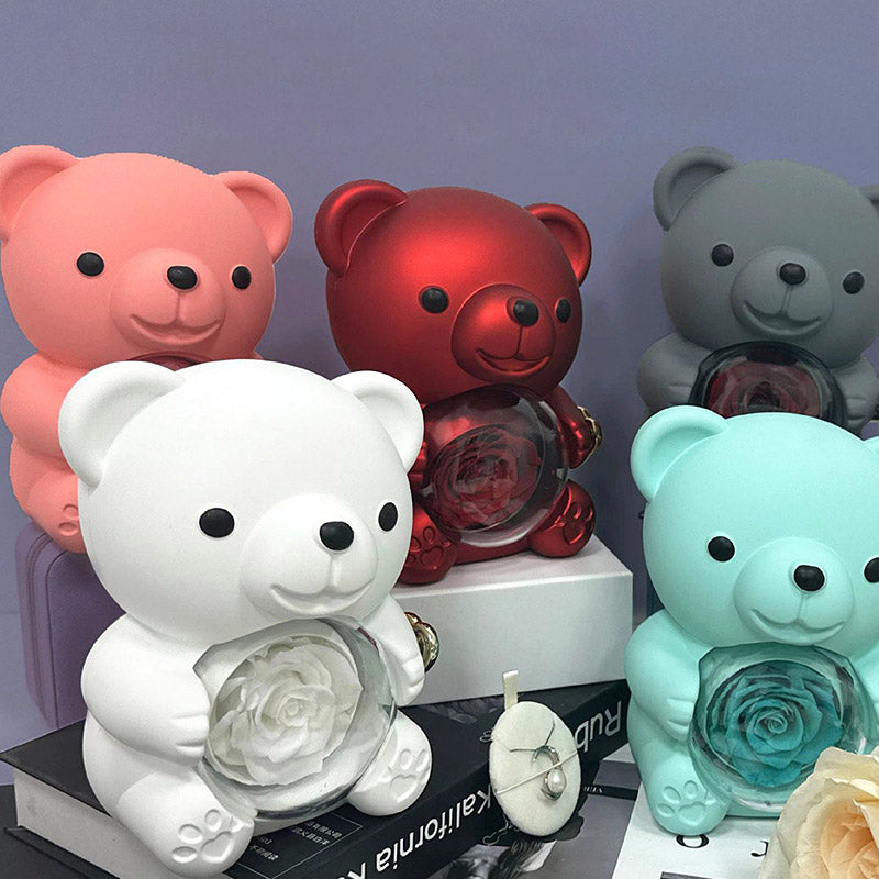 Teddy Bear - Eternal Rose Gifts Box