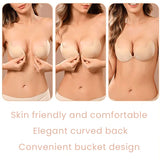 Invisible Push Up Strapless Sticky Bra