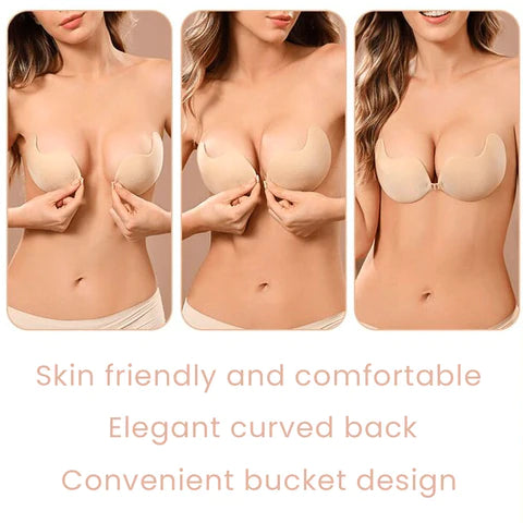 Invisible Push-Up Frontless Bra Silicone Deep PlungeBackless&Strapless Bra  Kit on OnBuy