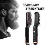 Hot Comb Straightener – Ionic Electric Heating Brush, Fast Heating, Anti-Scald Styler for Wet & Dry Use, for Men’s Beard & Hair