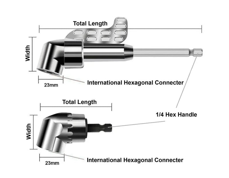 Right Angle Drill Extension