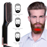 Hot Comb Straightener – Ionic Electric Heating Brush, Fast Heating, Anti-Scald Styler for Wet & Dry Use, for Men’s Beard & Hair