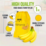 1pc Banana Storage Bag – Reusable Fruit & Vegetable Preservation Pouch, Kitchen Food Freshness Storage Supplies