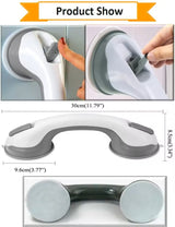 Dual-Locking Suction Cup Balance Assist Grab Bar – Wall & Door Support Handle for Bathroom & Shower