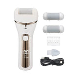 Electric Foot Callus Remover – USB Rechargeable Pedicure Grinder with 3 Grinding Heads & Strong Motor