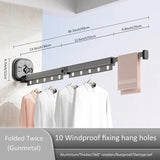 Wall Mount Folding Clothes Drying Rack